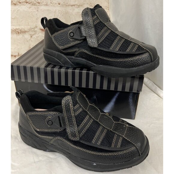 Dr. Comfort Other - Dr Comfort Shoes Mens Edward X-Depth Easy On Black Leather Orthopedic Size 11W